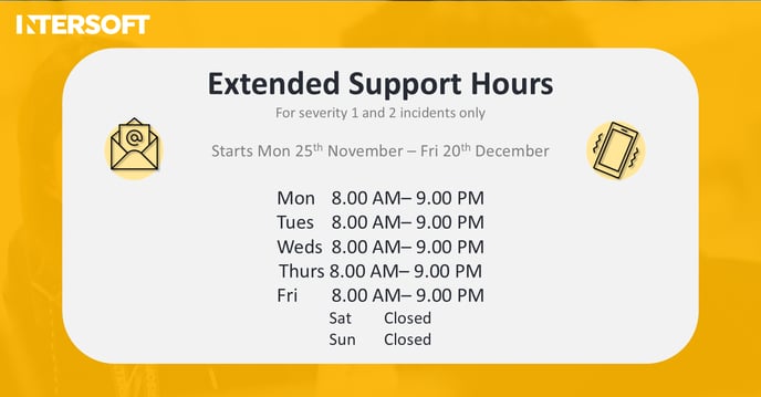 Extended Support Hours 2024